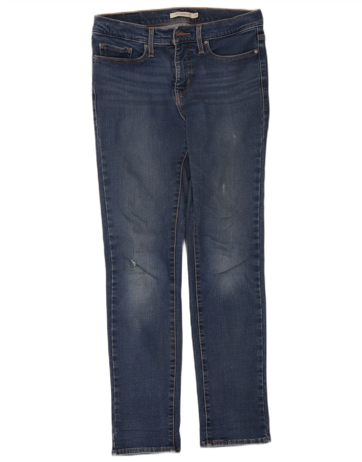 Levi's Ženske 312 uske traperice s oštrim oblikom W28 L27 Plavi pamuk