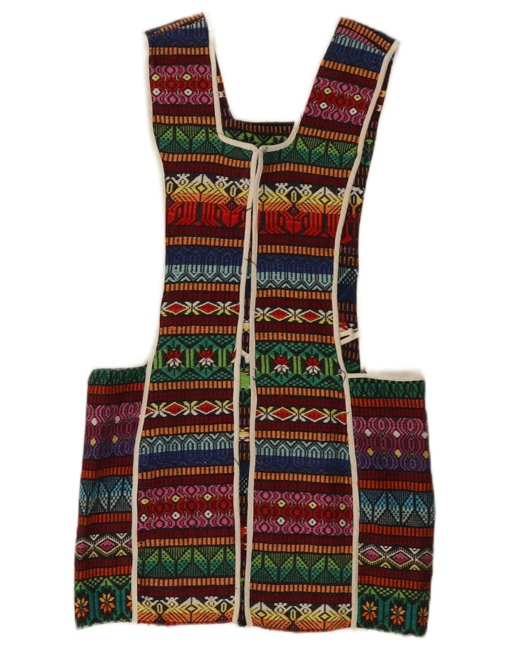 Vintage ženska majica tunike bez rukava jedne veličine, višebojni geometrijski