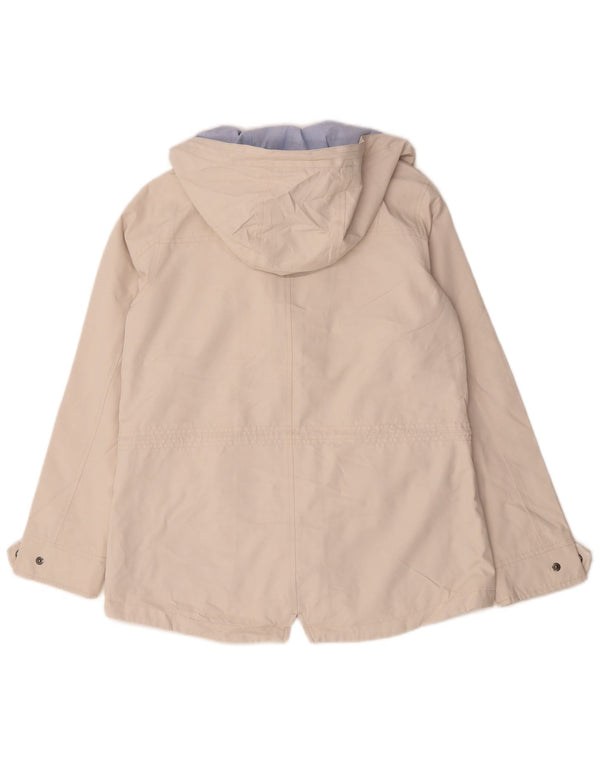 Crew Clothing Ženska pomoćna jakna s kapuljačom UK 10 Small Off White Poliester