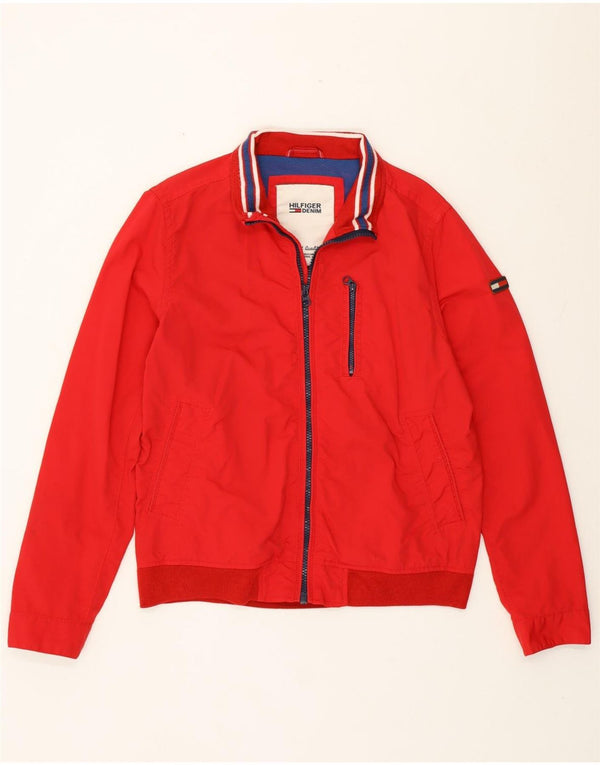 Tommy Hilfiger muška bomber jakna UK 40 veliki crveni najlon