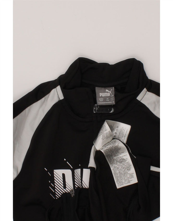 Gornja jakna trenirke Puma Boys Graphic 7-8 Years Black Colourblock
