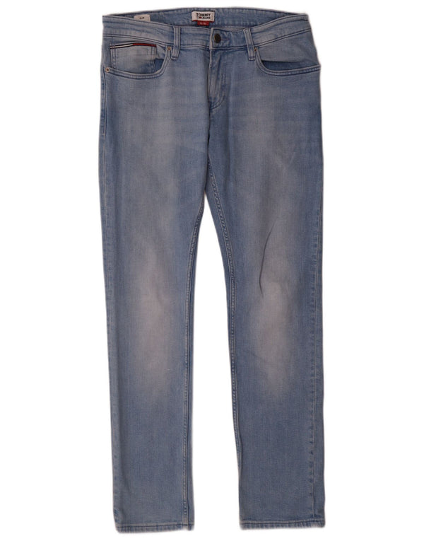 TOMMY HILFIGER Ženske uske traperice W32 L32 Plavi pamuk