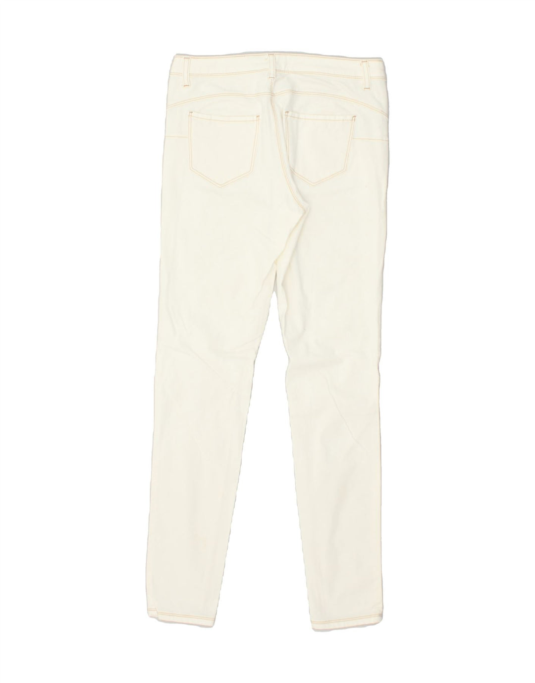 BENETTON Womens Skinny Jeans W27 L29 White Cotton | Vintage Benetton | Thrift | Second-Hand Benetton | Used Clothing | Messina Hembry 