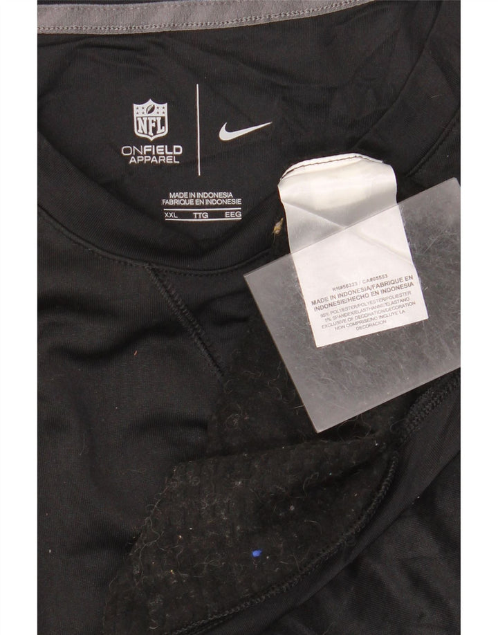 Nike Ženska majica dugih rukava s grafikom UK 20 2XL crni poliester