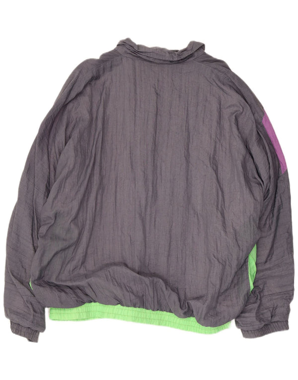 CLIPPER Muška trenirka Gornja jakna UK 46 2XL Sivi Colourblock Pamuk