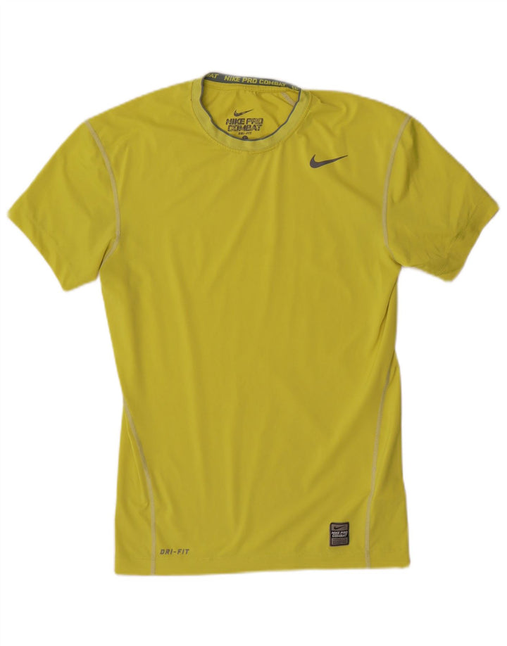Nike Dri Fit majica kratkih rukava Velika žuta sportska poliesterska majica