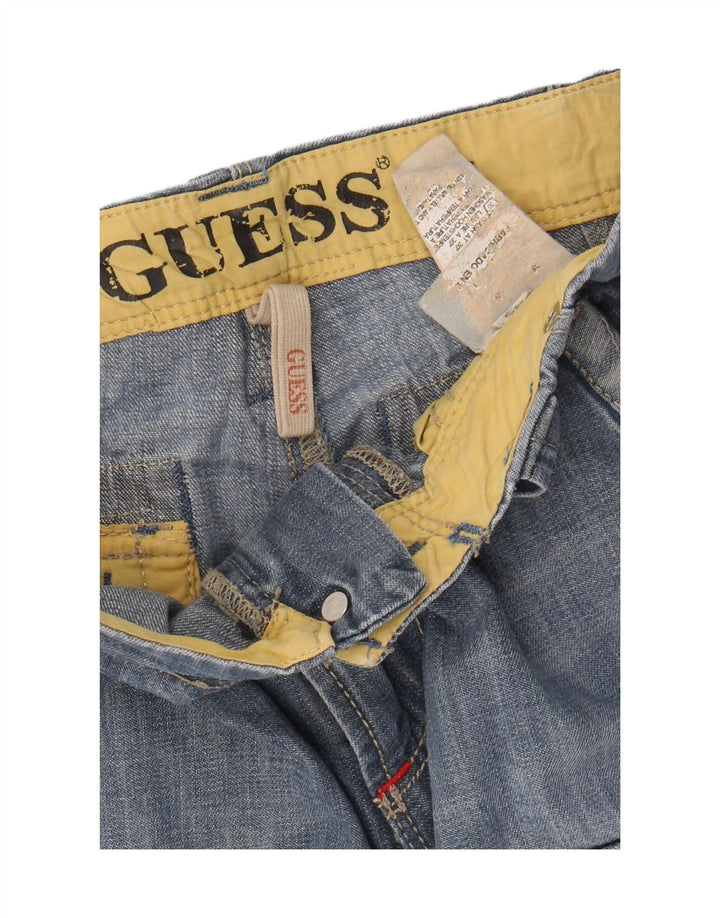 GUESS Muške Cargo traper kratke hlače W33 srednje plave
