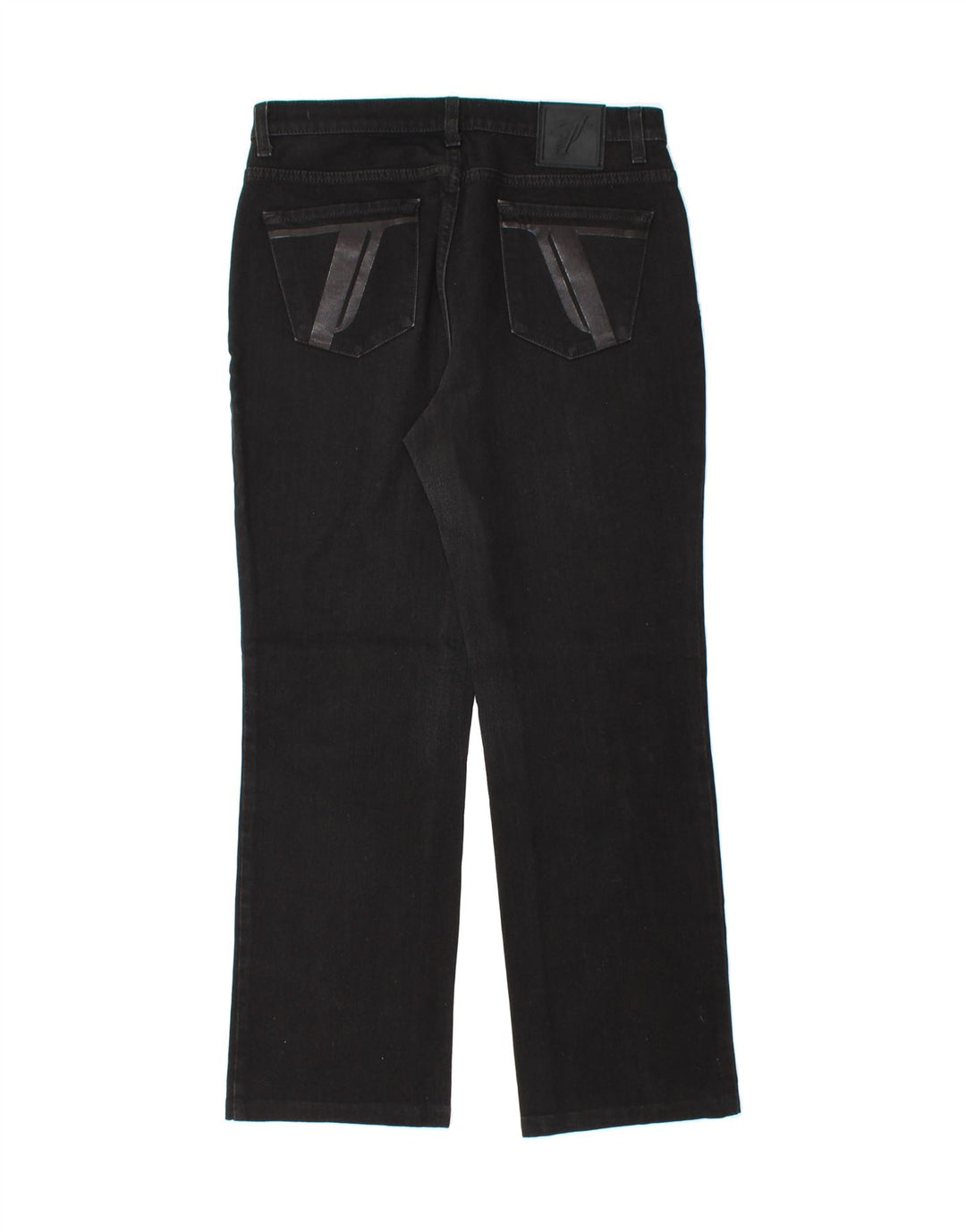 TRUSSARDI Womens Straight Jeans W33 L28 Black Cotton Vintage Trussardi and Second-Hand Trussardi from Messina Hembry 