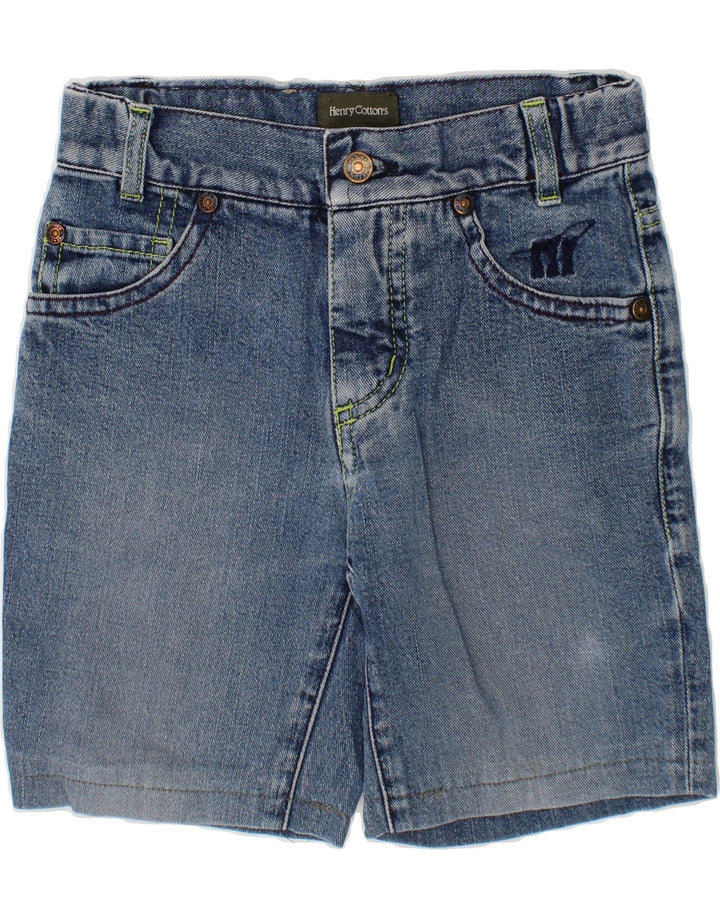 HENRY COTTONS Boys Denim Shorts 4-5 Years W20 Blue Vintage Henry Cottons and Second-Hand Henry Cottons from Messina Hembry 