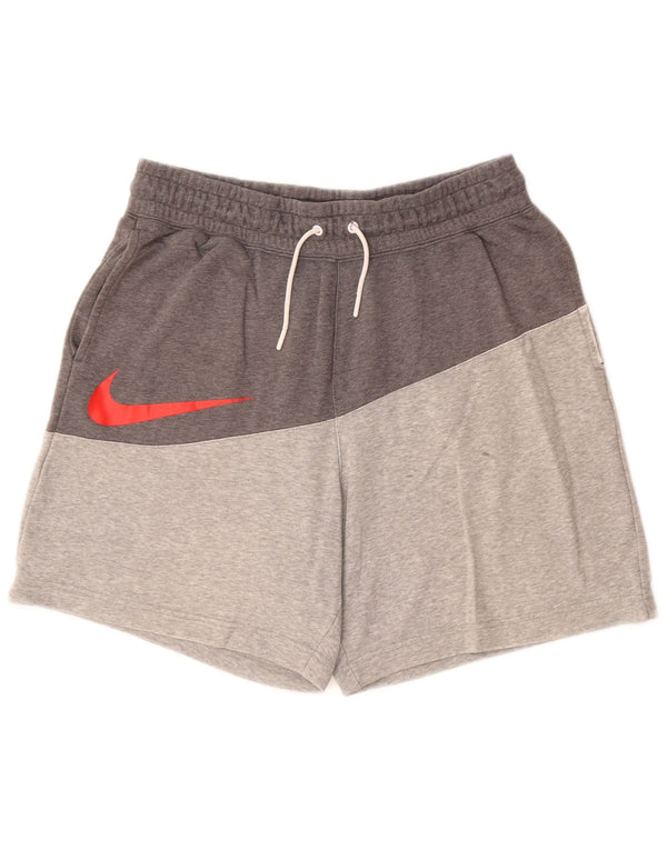 NIKE Muške sportske kratke hlače Large Grey Colourblock Pamuk