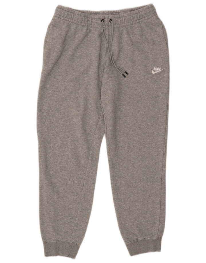 NIKE Ženska trenirka Hlače Joggers UK 14 Srednje sivi flekasti pamuk