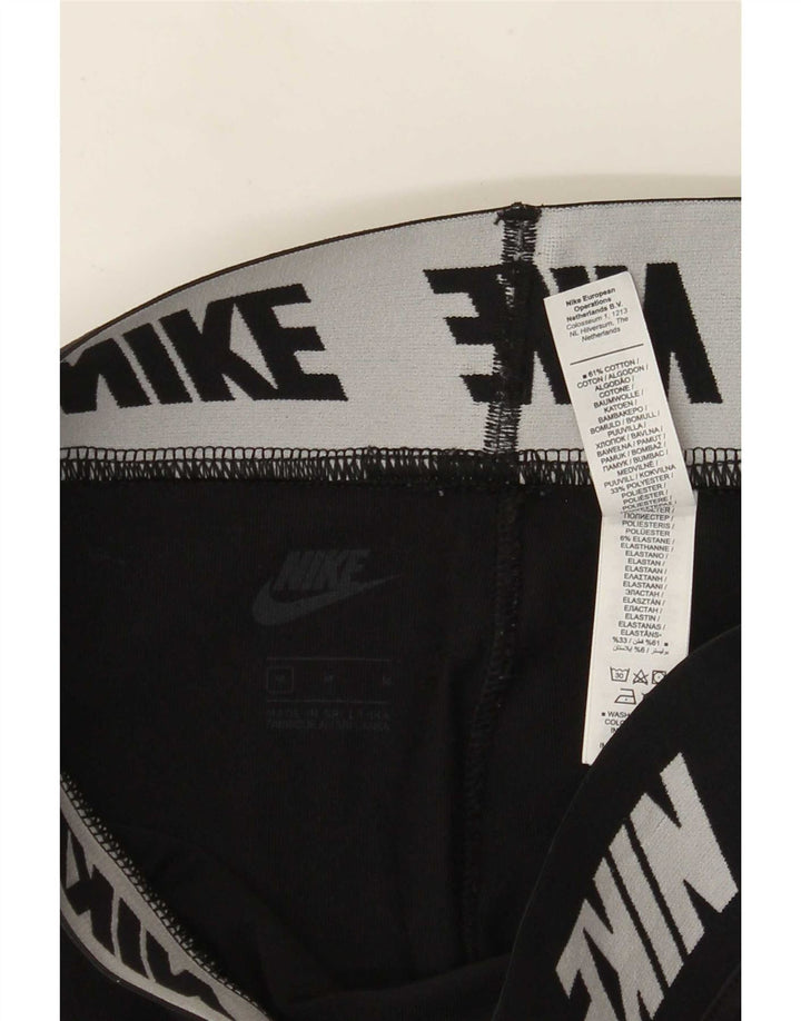 Nike ženske grafičke tajice UK 12 Srednje crni pamuk