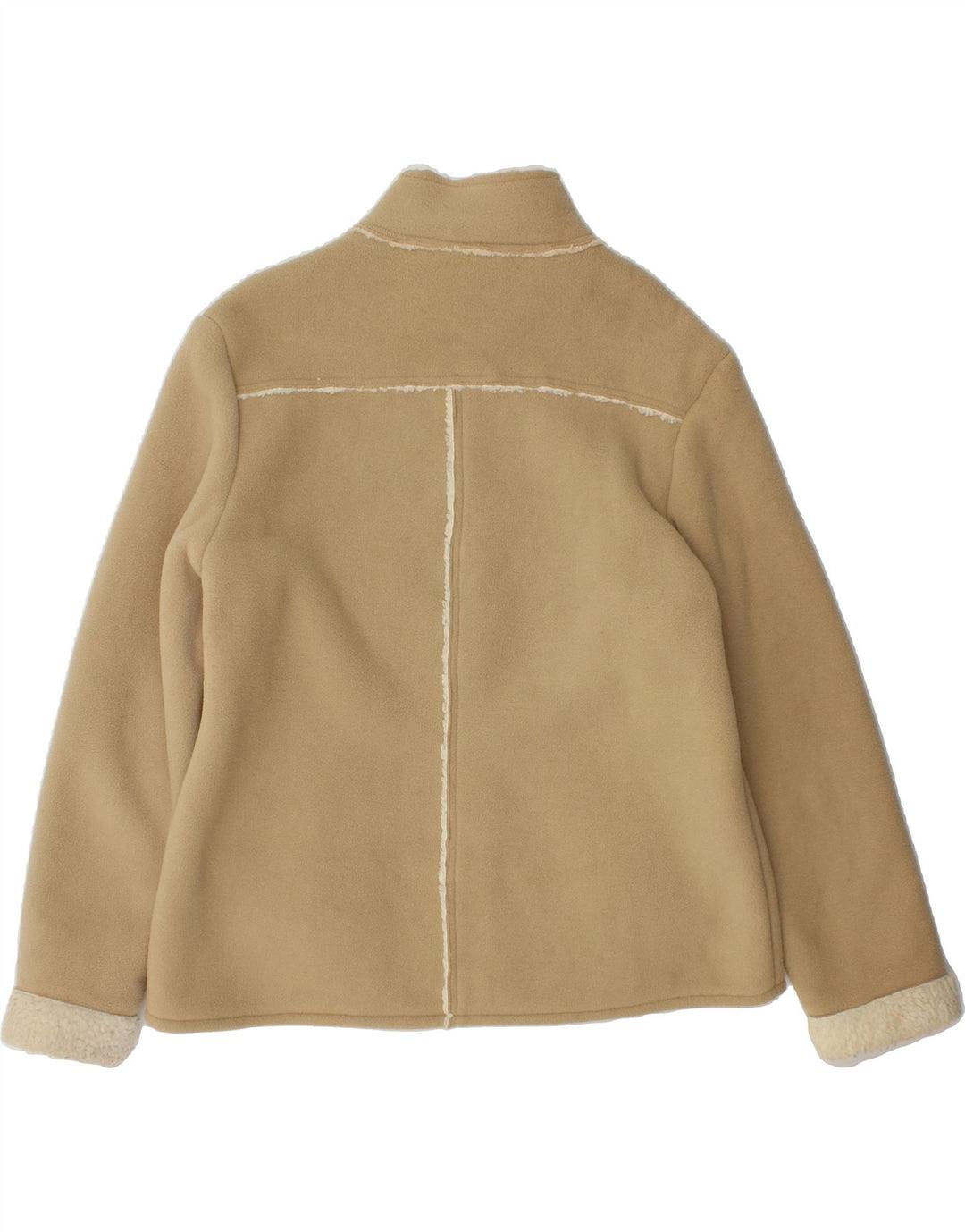 PACO Womens Fleece Jacket UK 18 XL Beige Polyester Vintage Paco and Second-Hand Paco from Messina Hembry 