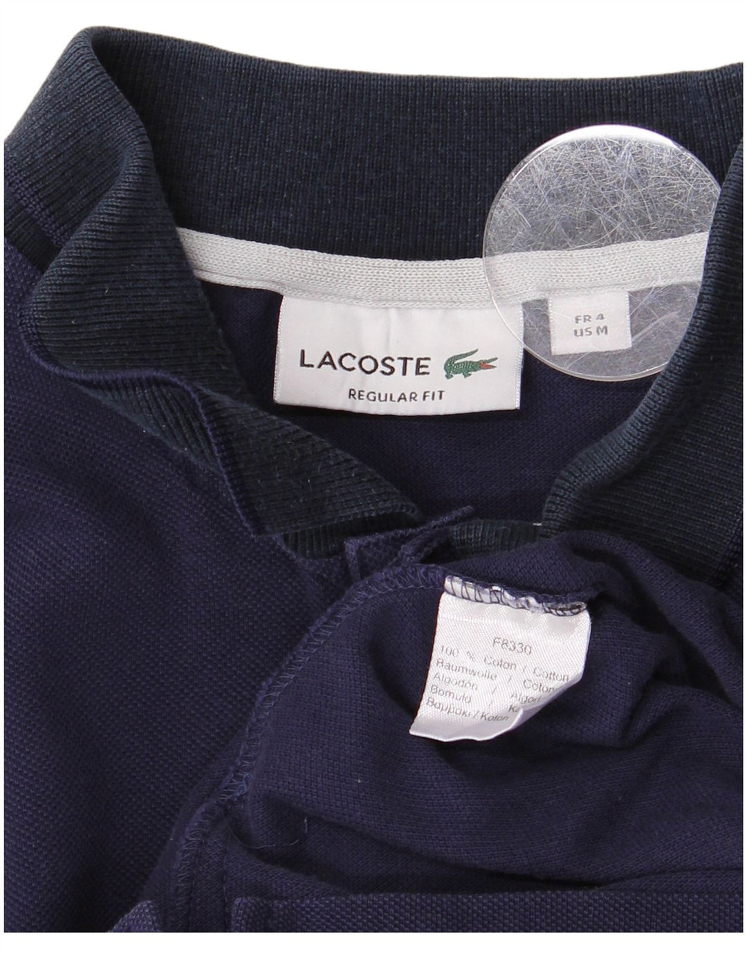 LACOSTE muška polo majica standardnog kroja, veličina 4, srednje tamnoplavi pamuk