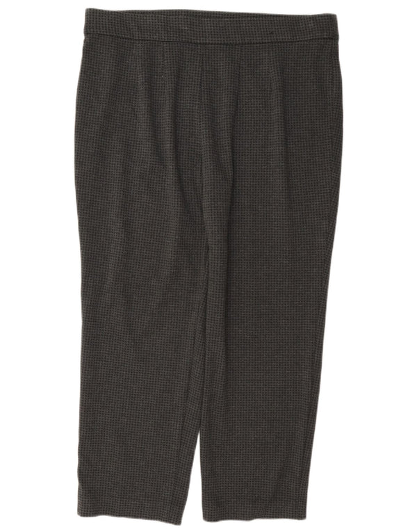 Ženske skraćene hlače Marks & Spencer UK 18 XL W36 L26 sive houndstooth