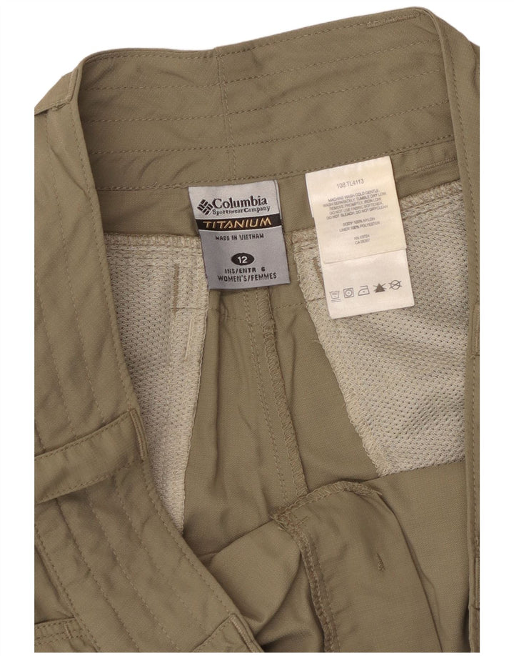 COLUMBIA Ženske Titanium Chino kratke hlače US 12 Large W36 kaki najlon