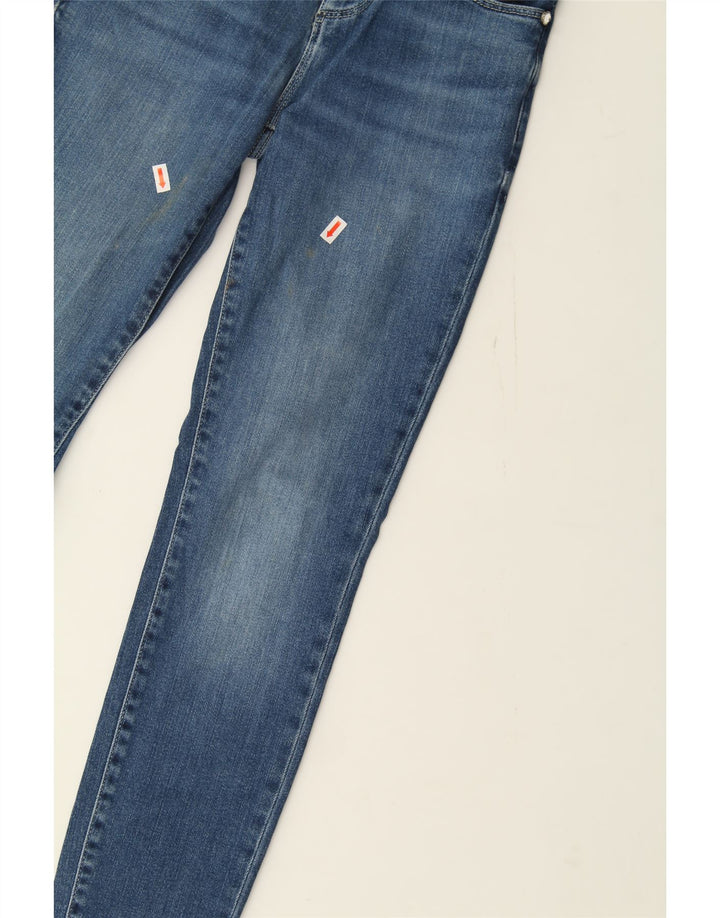 GUESS Womens Mid Rise Skinny Jeans W25 L29 Blue Polyester Vintage Guess and Second-Hand Guess from Messina Hembry 