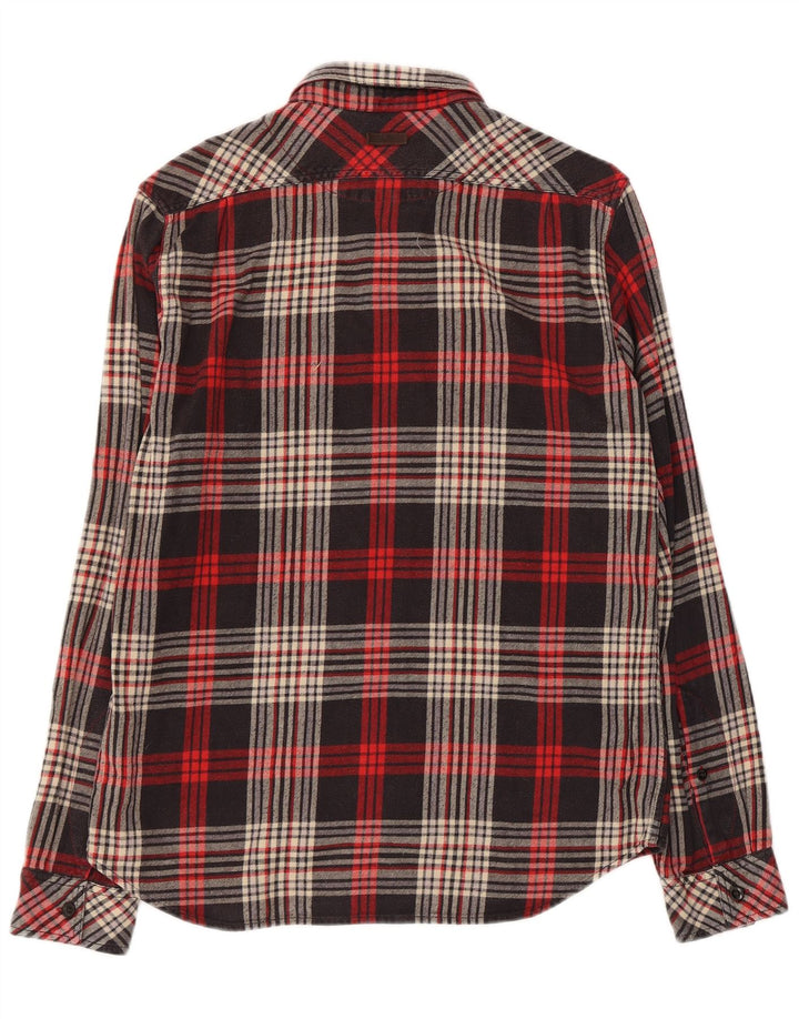 Marlboro Classics muška uska flanelska košulja s velikim crnim karirama