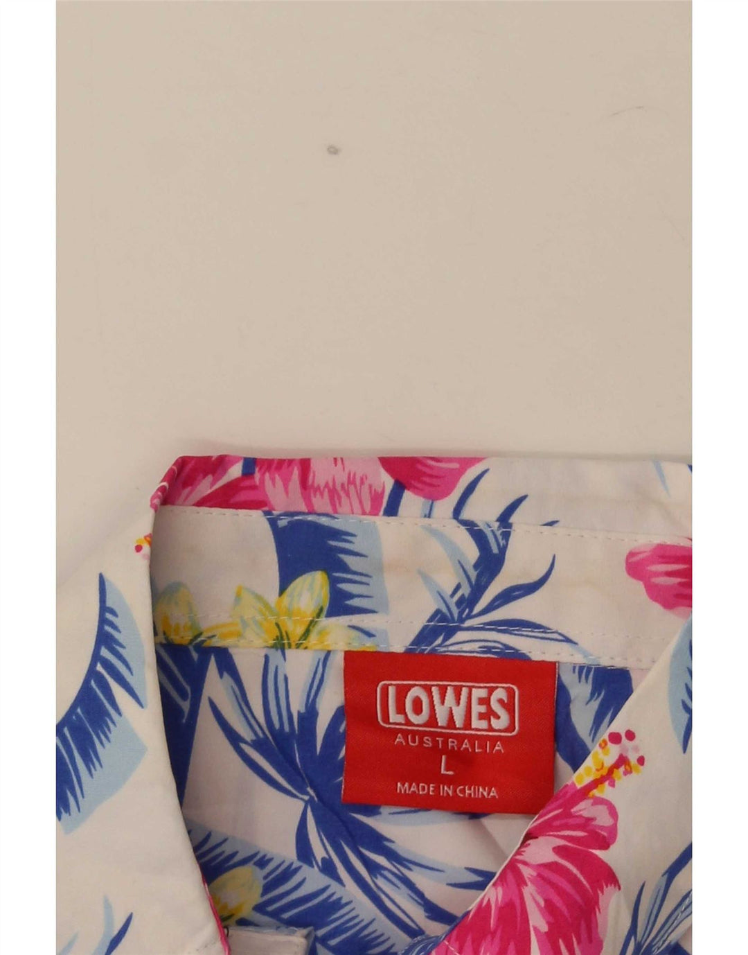 Lowes muška havajska košulja kratkih rukava s velikim višebojnim cvjetnim uzorkom