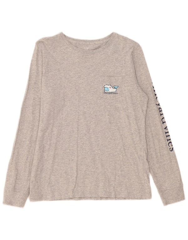 Vineyard Vines Ženska majica dugih rukava s grafikama UK 10 malih sivih fleka