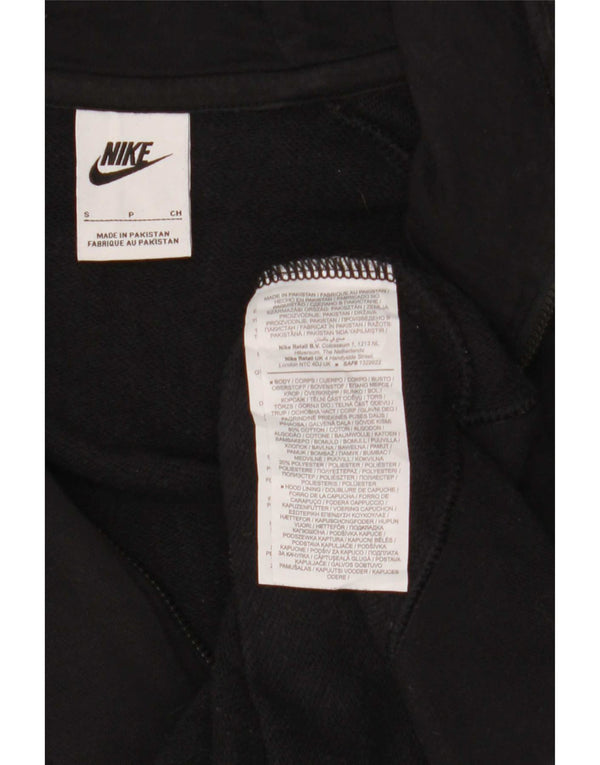 Nike muški pulover s kapuljačom na patentni zatvarač mali crni pamuk