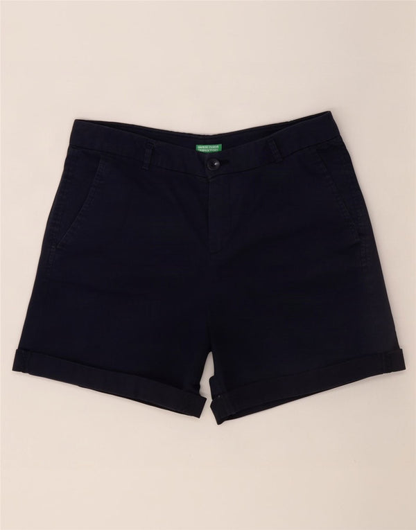 Benetton ženske chino kratke hlače UK 8 male W28 tamnoplavi pamuk