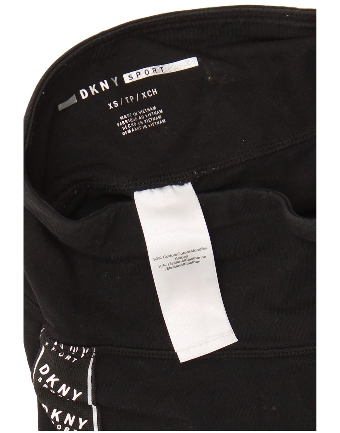 DKNY ženske grafičke tajice UK 4 XS crni pamuk