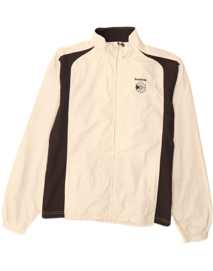 Reebok muška gornja jakna trenirke Large Off White Colourblock Poliester