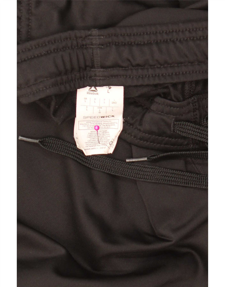 Reebok muška trenirka hlače Joggers veliki crni poliester