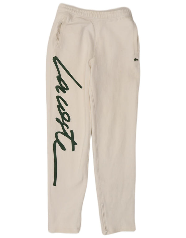 Lacoste Muške Graphic Trenirke Hlače XS Bijeli Pamuk