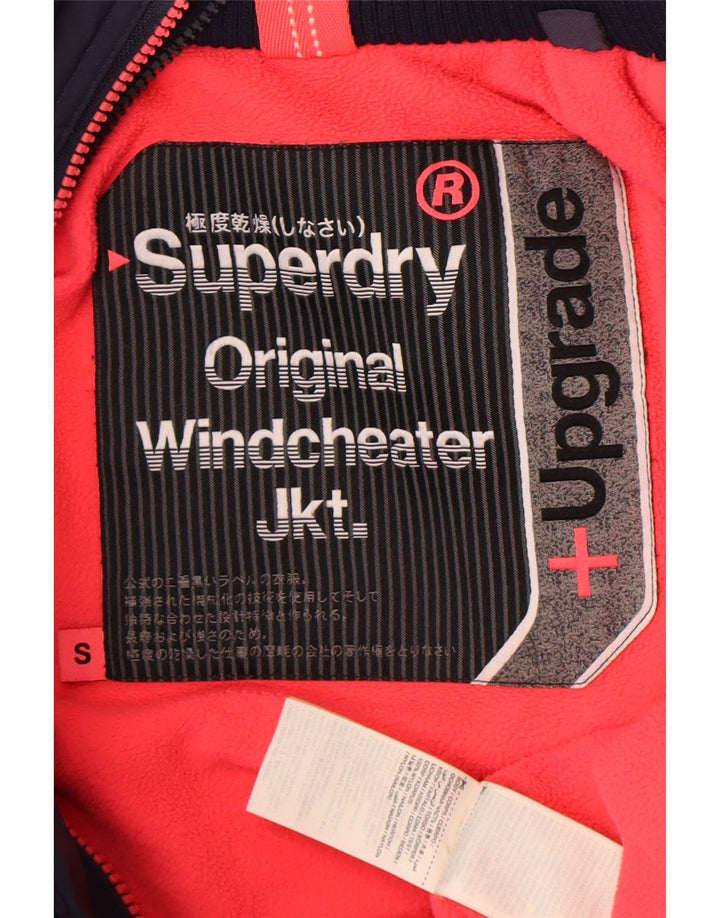 Superdry ženska vjetrovka s grafičkim motivima UK 10 Mala tamnoplava