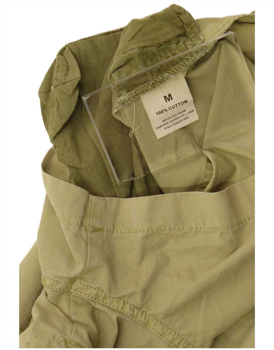 VINTAGE ženske kratke hlače srednje veličine W34, zeleni pamuk