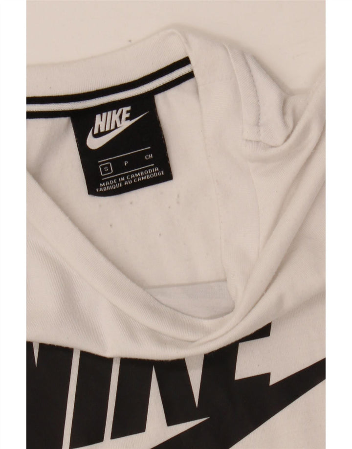 NIKE Womens Graphic T-Shirt Top UK 10 Small White