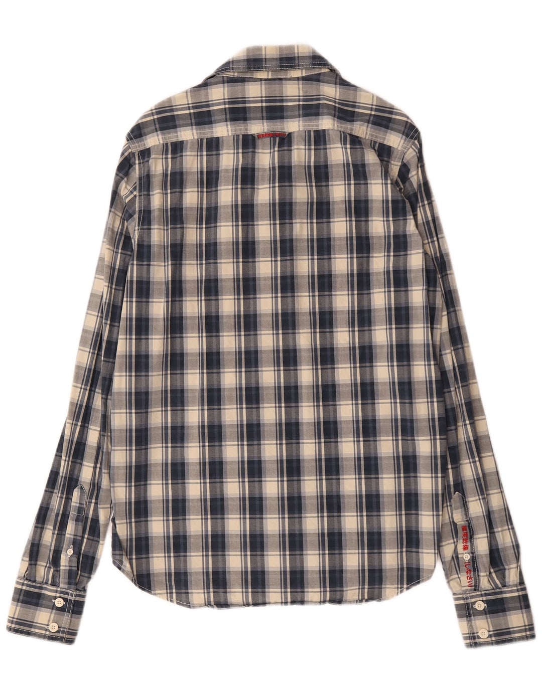 Superdry muška košulja, veliki tamnoplavi karirani pamuk