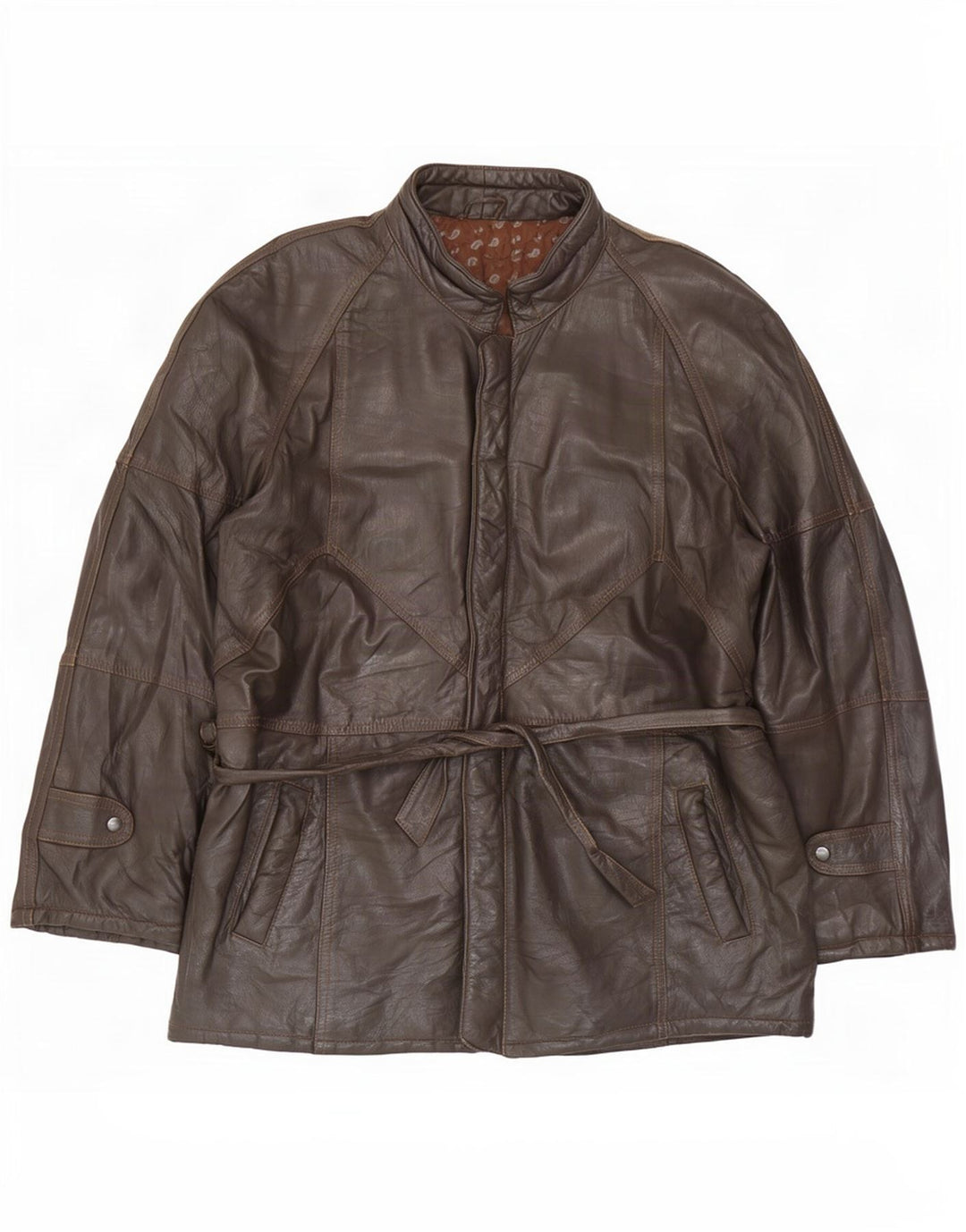 Vintage muška kožna jakna UK 40 Large Brown