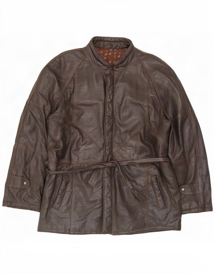 Vintage muška kožna jakna UK 40 Large Brown