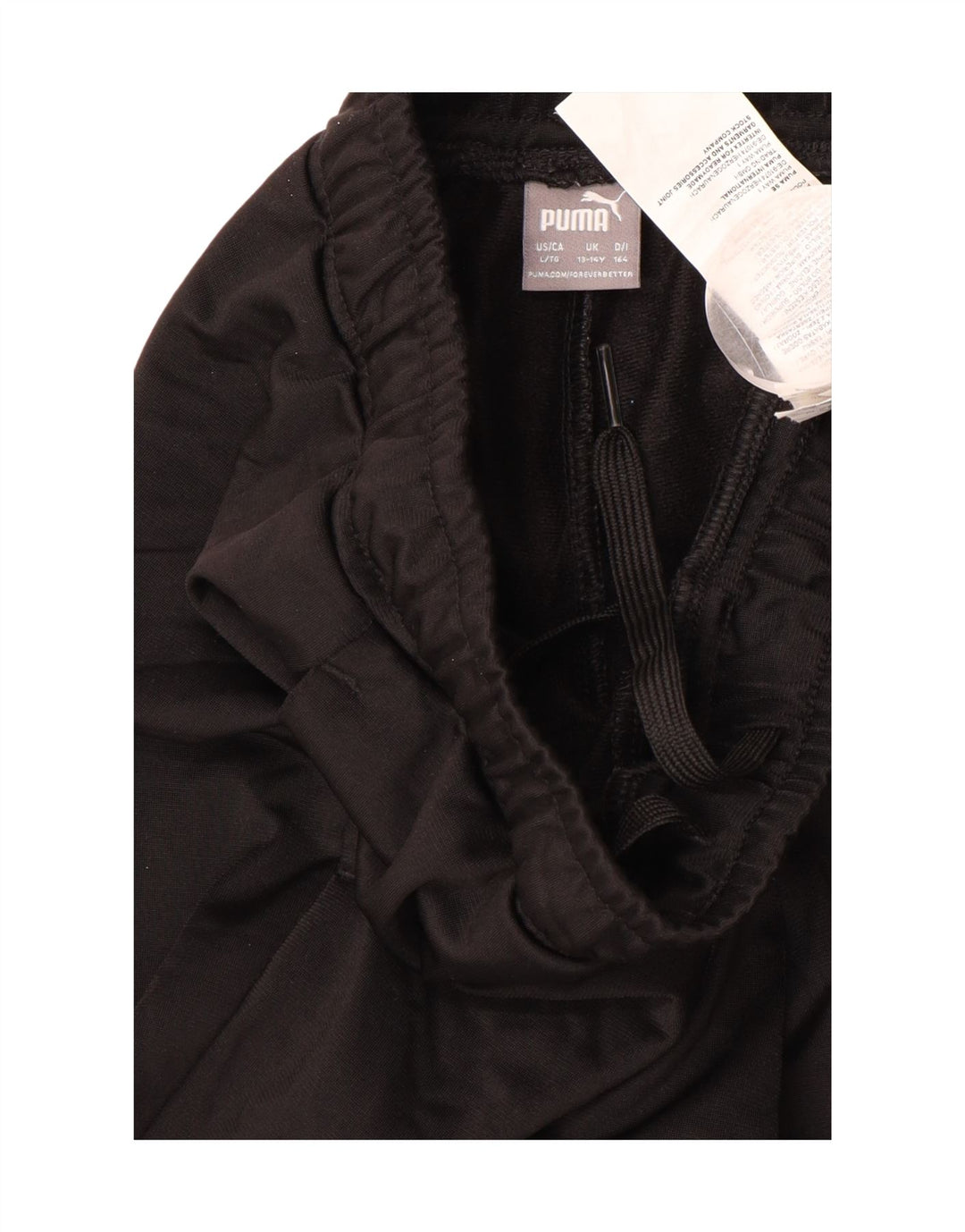 PUMA Trenirka za dječake, hlače za trčanje, 13-14 godina, crni poliester