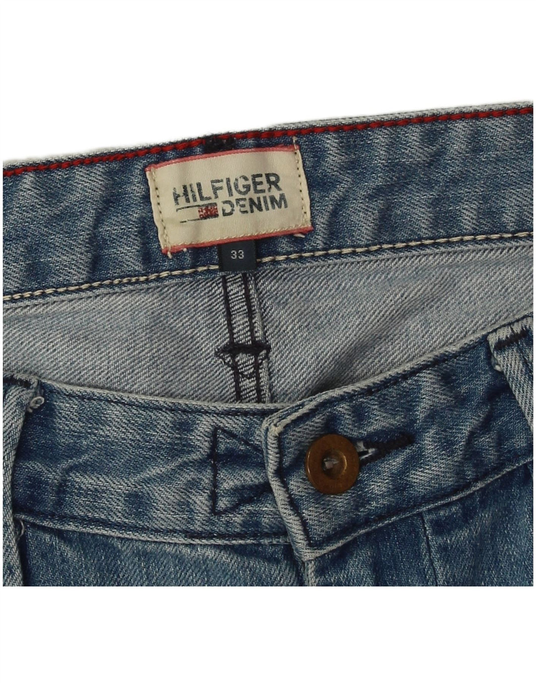 Tommy Hilfiger muške traper kratke hlače W33 srednje plavi pamuk