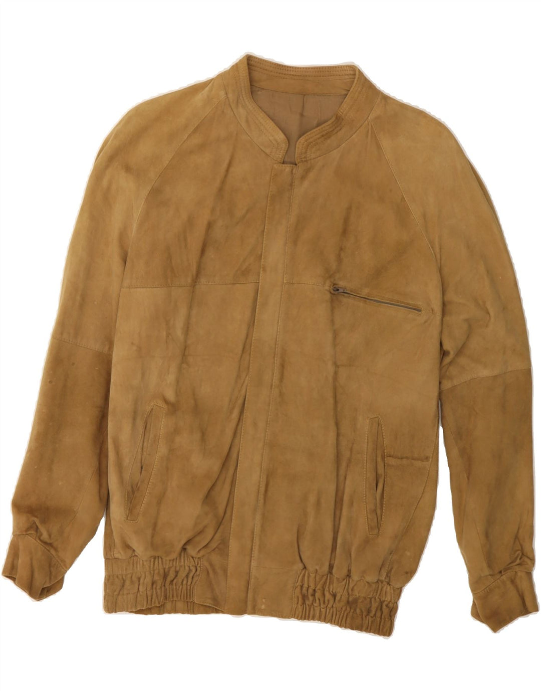 VINTAGE Mens Suede Jacket UK 36 Small Brown Vintage Vintage and Second-Hand Vintage from Messina Hembry 