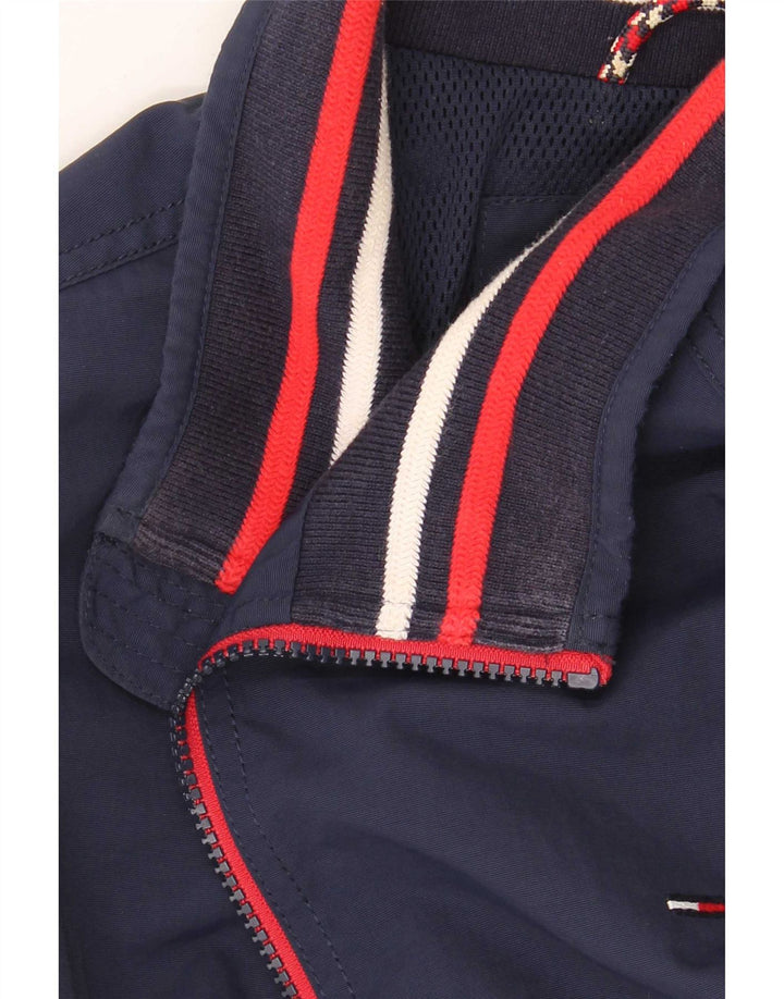Tommy Hilfiger muška bomber jakna UK 38 Medium tamnoplavi prugasti poliamid