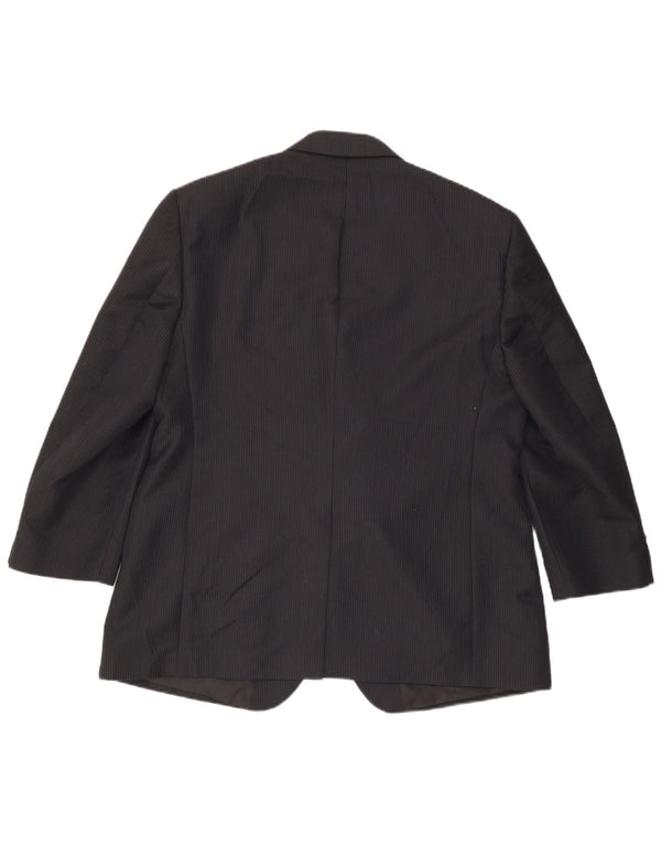 Marks & Spencer muška jakna sako s 3 gumba UK 44 XL tamnoplava na pruge