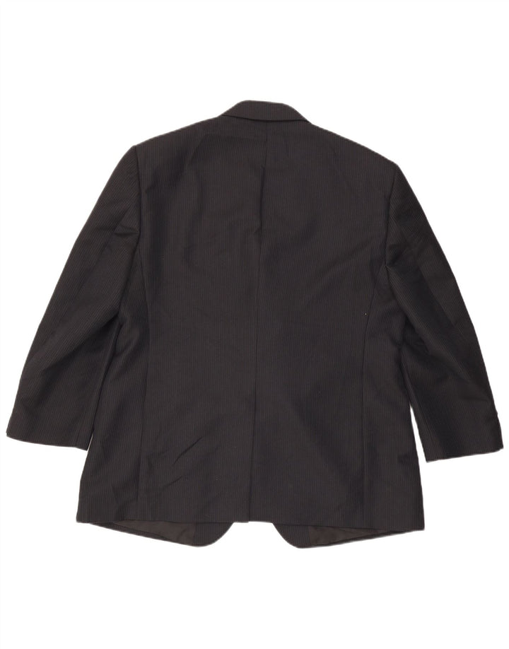 Marks & Spencer muška jakna sako s 3 gumba UK 44 XL tamnoplava na pruge