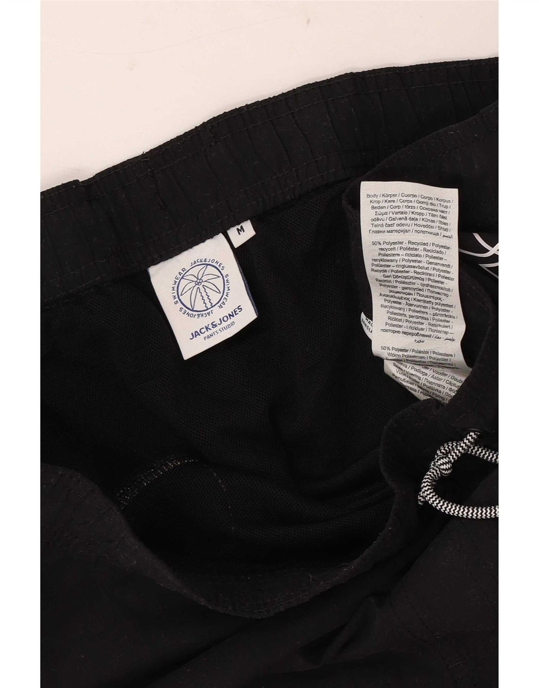 Jack & Jones muške kratke hlače za plivanje srednje veličine crni poliester