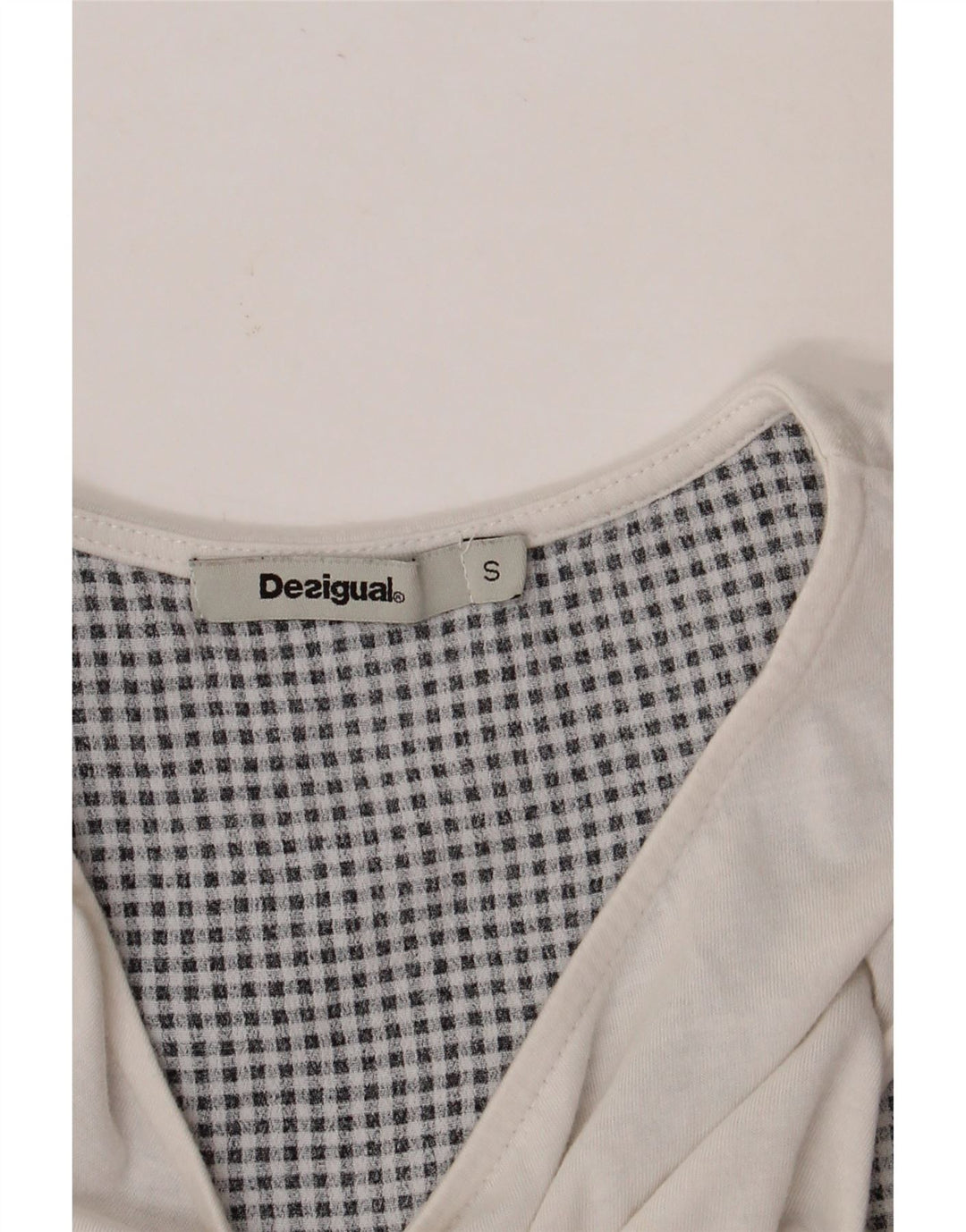 DESIGUAL Ženska majica bez rukava UK 10 Mala bijela cvjetna