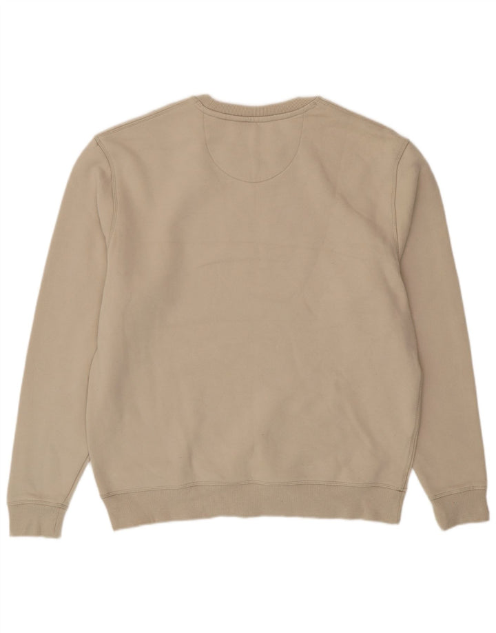 JACK WILLS Mens Sweatshirt Jumper XL Beige Cotton
