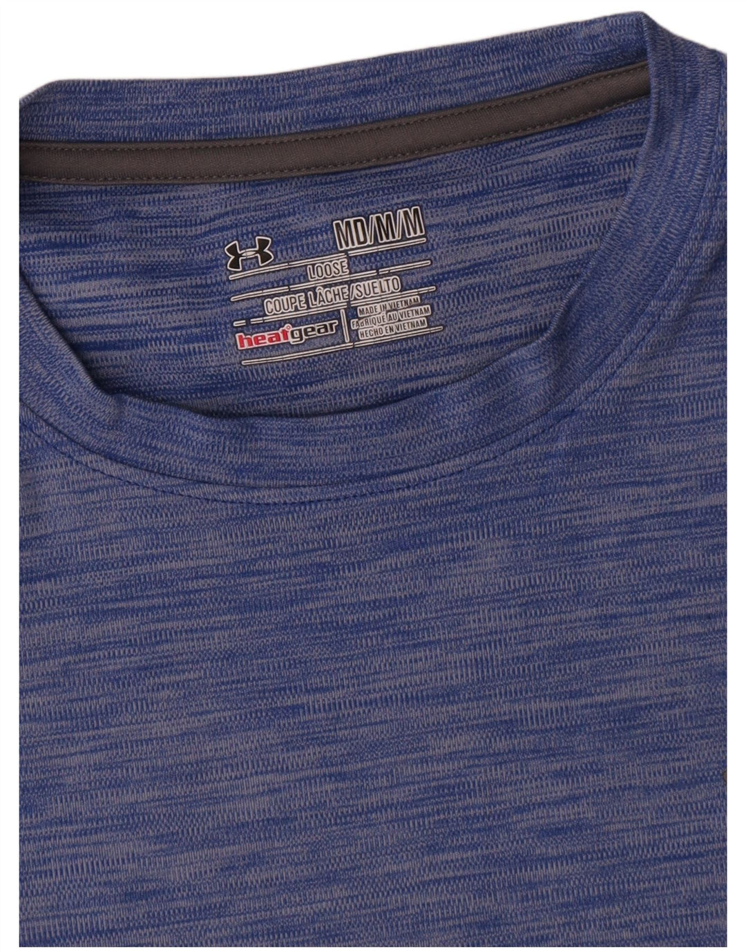 Muška majica Under Armour Heat Gear, srednji plavi pjegavi poliester