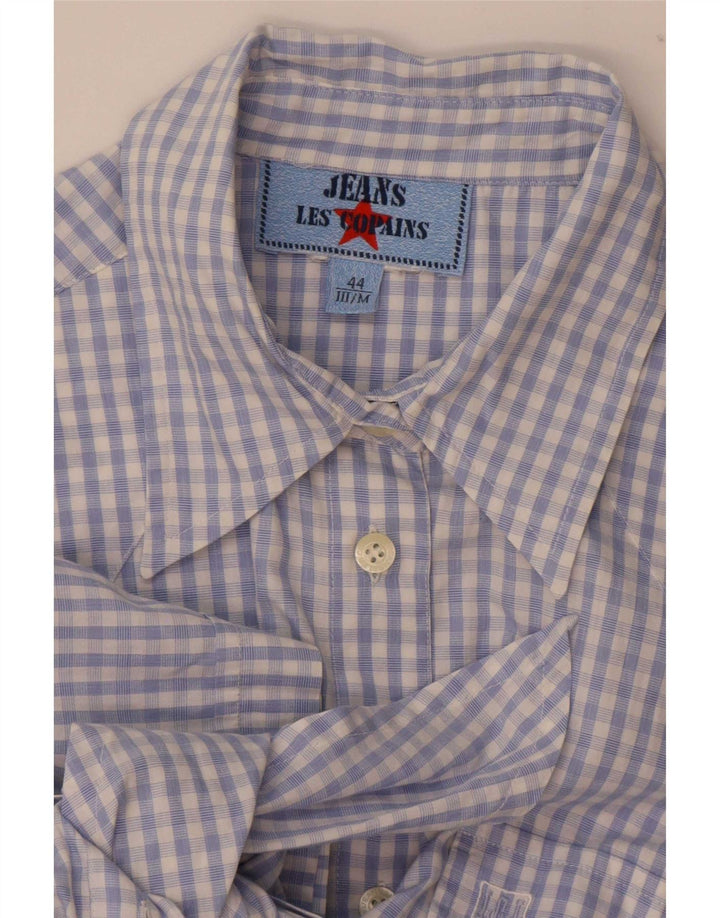 Les Copains ženska bluza košulja kratkih rukava IT 44 Srednje plava gingham