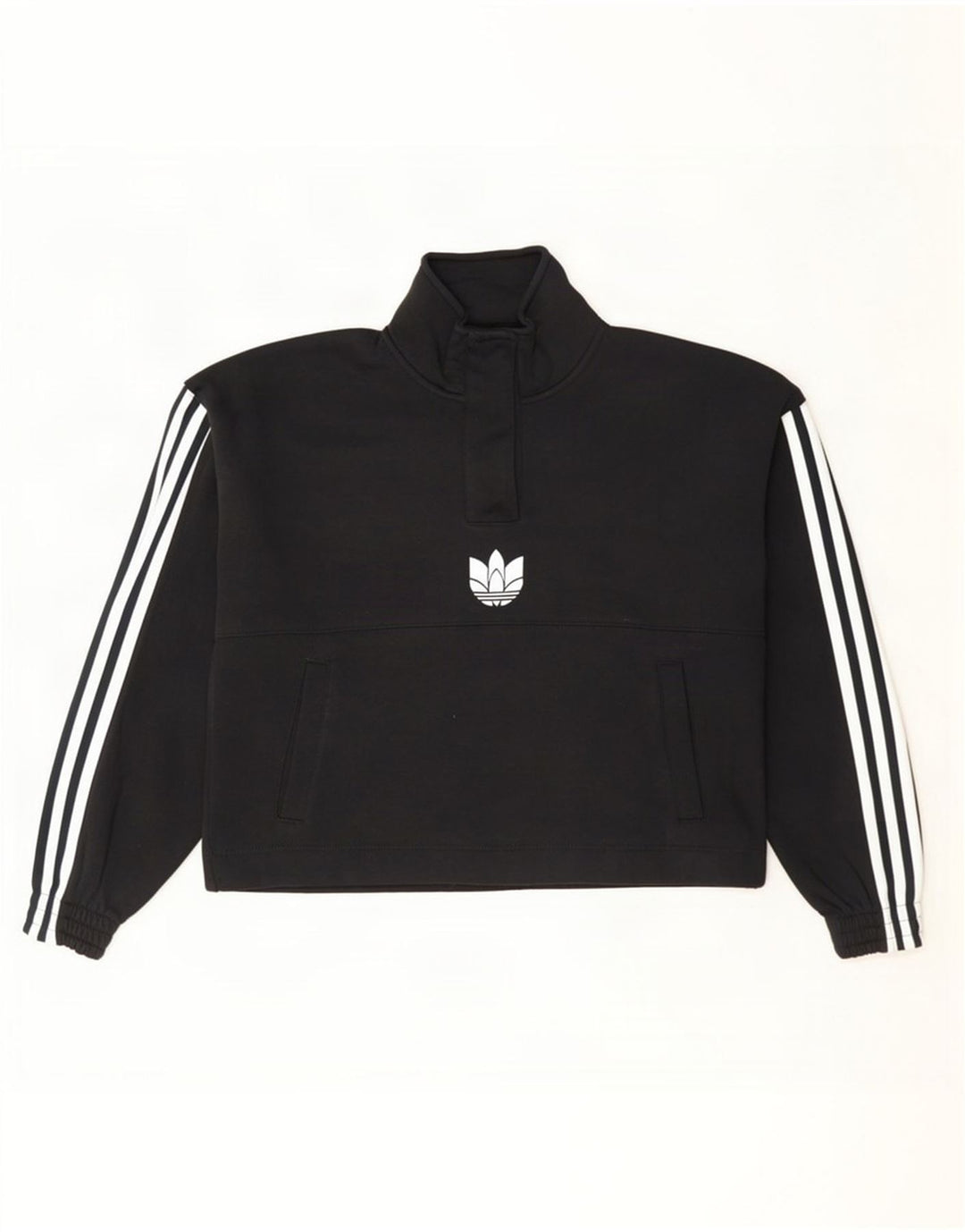 Adidas ženska majica s dugmadima i kratkim izrezom UK 8, mala crna