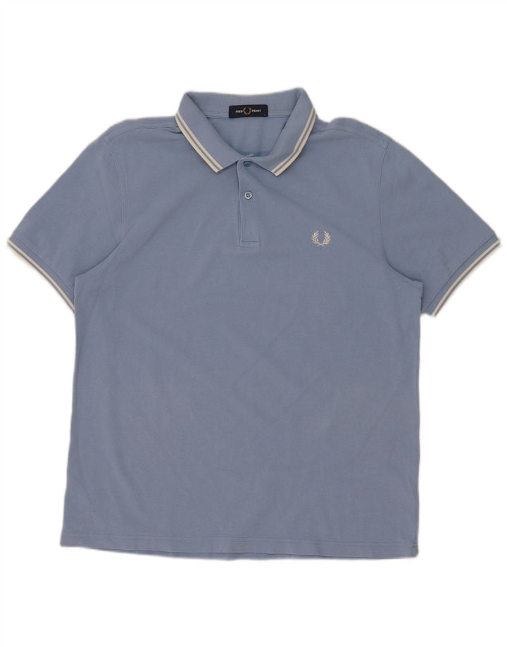 Fred Perry muška polo majica s velikim plavim prugama od pamuka