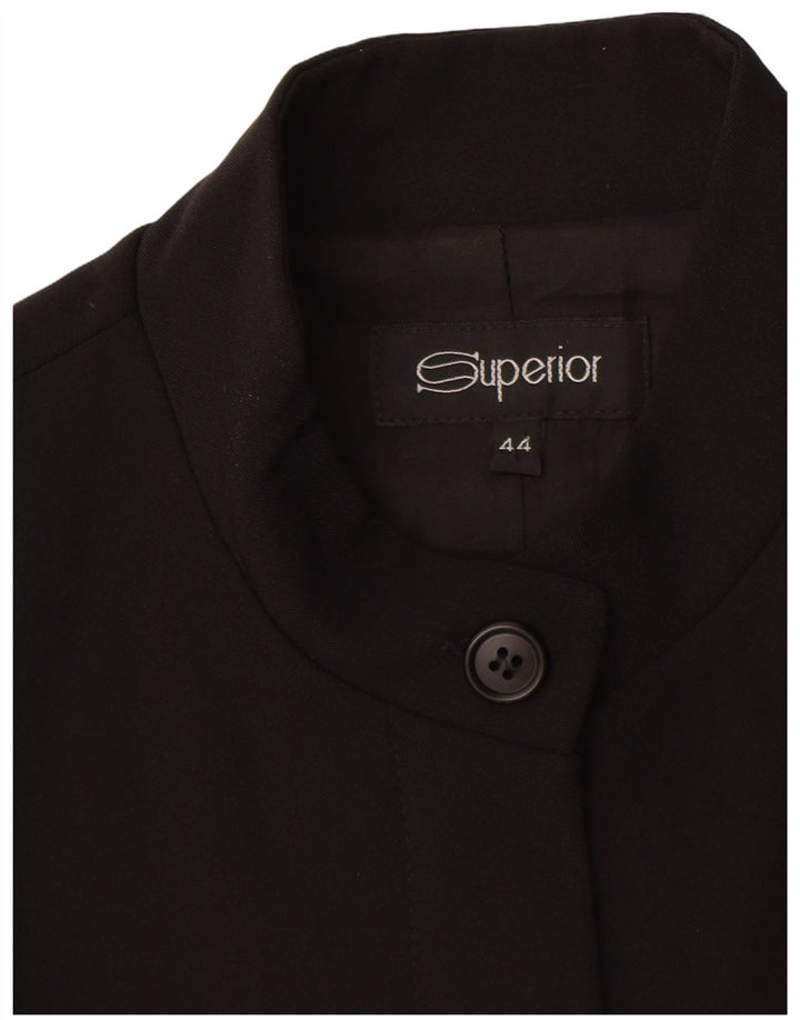 Vrhunska ženska jakna s punim patentnim zatvaračem IT 44 Srednje crni poliamid